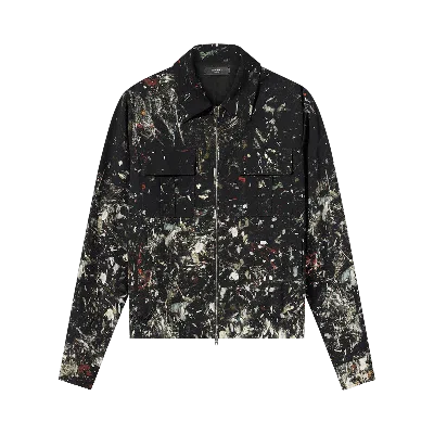 Pre-owned Amiri Paint Splatter Blouson 'black'