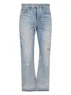 Amiri Man Jeans Blue Size 33 Cotton In Light Blue