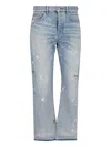 Amiri Man Jeans Blue Size 33 Cotton In Light Blue