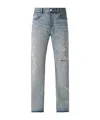 Amiri Man Jeans Blue Size 33 Cotton In Gray