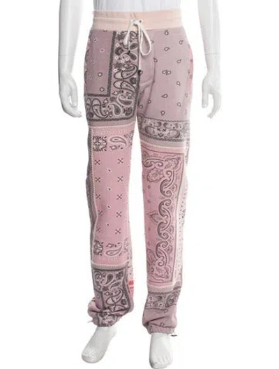 Pre-owned Amiri Paisley Print Lounge Bottoms W/ Tags In Purple