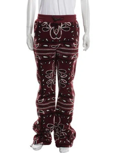 Pre-owned Amiri Paisley Print Pajama Bottoms In Red