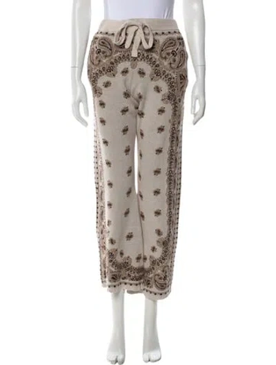 Pre-owned Amiri Paisley Print Sweatpants In Neutral