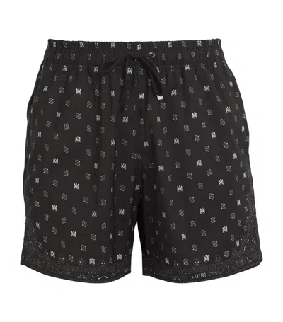 Amiri Ma Paisley Swim Shorts In Black