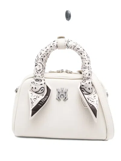 Amiri Paisley-scarf Top-handle Bowling Bag In Neutral