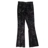 Amiri Paisley Velvet Glitter Flare - Black In Black