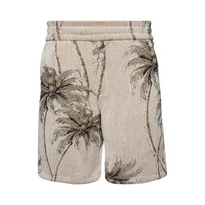Pre-owned Amiri Palm Tapestry Short 'alabaster' | White | Men's Size M