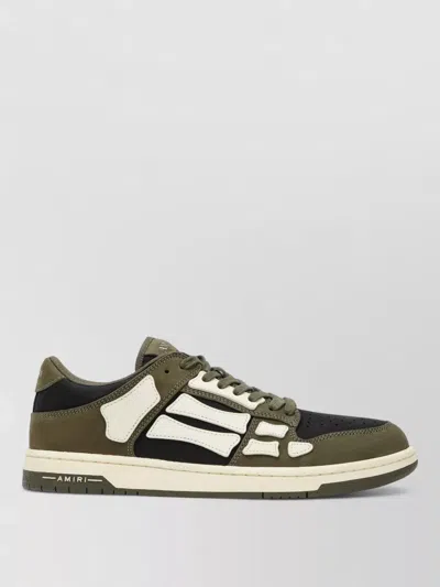 AMIRI PANEL SNEAKERS RUBBER SOLE LOW TOP