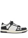 Amiri Multicolor Leather And Fabric Bandana Denim Skel Sneakers In Black