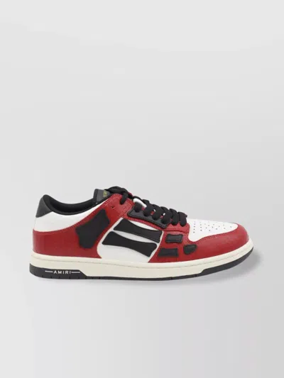AMIRI PANELLED LOW TOP SNEAKERS