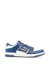 Amiri Perforated Detailing Lace-up Sneakers For Men In Blue