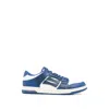 Amiri Perforated Detailing Lace-up Sneakers For Men In Blue
