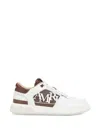 Amiri Men 'classic Low' White Sneaker With Maxi Logo On The Side And Tone-on-tone Ma Quad Motif In L In White