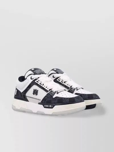 Amiri Panelled Toe Perforated Rubber Sole Sneakers