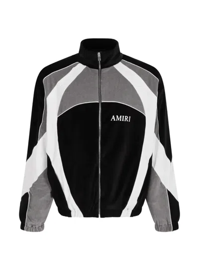 AMIRI COLOUR-BLOCK PANELLED JACKET