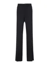 Amiri Tailored Black Trousers With Premium Polyester-wool Blend In Blue