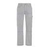 Amiri Striped Cotton Carpenter Pant In Black