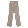 Amiri Checked Trousers In Brown
