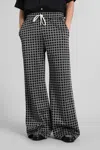 Amiri Geometric-pattern Drawstring Trousers In Black