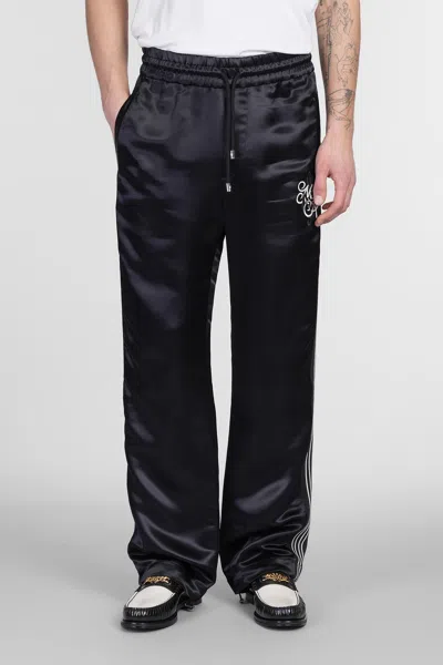 Amiri Music Note Satin Sports Trousers In Black