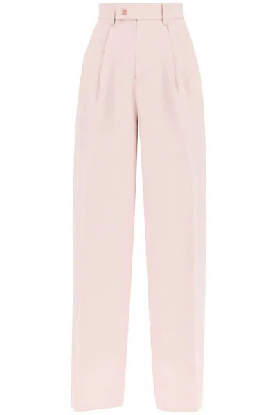 Amiri Pants With Wide Leg And Pleats In Rosa
