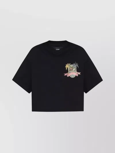 AMIRI PARADISE GRAPHIC CROP T-SHIRT