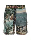 Amiri Paradise Tapestry Cargo Short