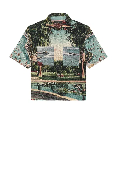 Amiri Paradise Tapestry Shirt In Multi