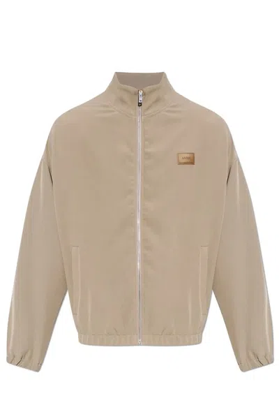 Amiri Patch Cady Track Jacket In Darksand