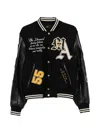 Amiri Patch Varsity Jacket In Black