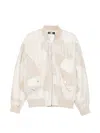 Amiri Patchwork Bomber Jacket In Pink