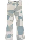 Amiri Patchwork-design Jeans In Blue