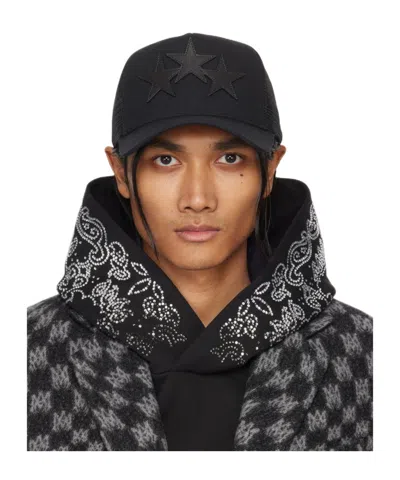 Amiri Pattern Decal Baseball Cap In Black