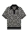 Amiri Pattern Polo In Black