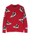 Amiri Skel Top Wool Sweater In Black