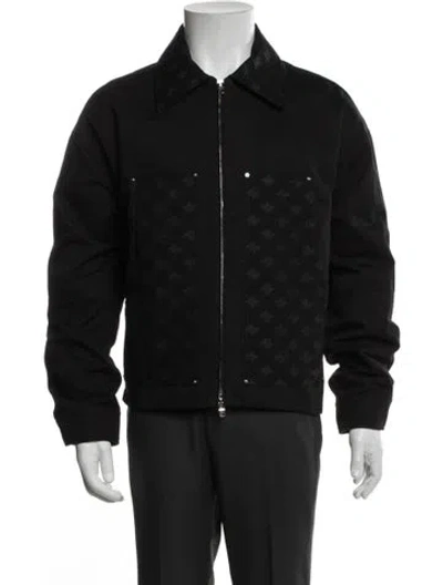 Pre-owned Amiri Patterned Jacket In Black