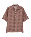 Amiri Patterned Short-sleeve Shirt In Brown