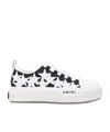 Amiri Star Pattern Rubber Sole Sneakers In White