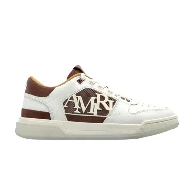 Pre-owned Amiri Pebbled Classic Low 'white Brown' | Men's Size 41