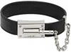 Amiri Pebbled Jax Bracelet Black In Black