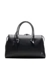 Amiri Pebbled Leather Tote Bag In Black