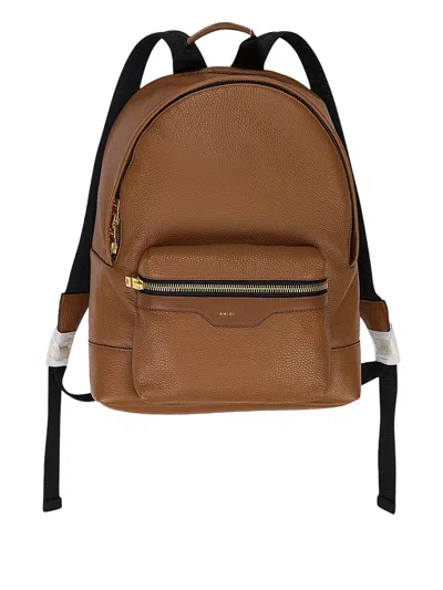Amiri Nappa Backpack "brown Pebbeled"