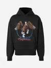 Amiri Graphic Print Hooded Sweater Kangaroo Pocket In Black