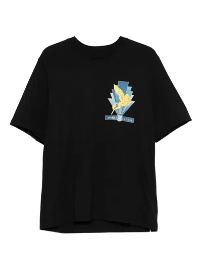 Amiri Pegasus-graphic T-shirt In Black