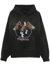 Amiri Graphic Print Hooded Sweater Kangaroo Pocket In Black