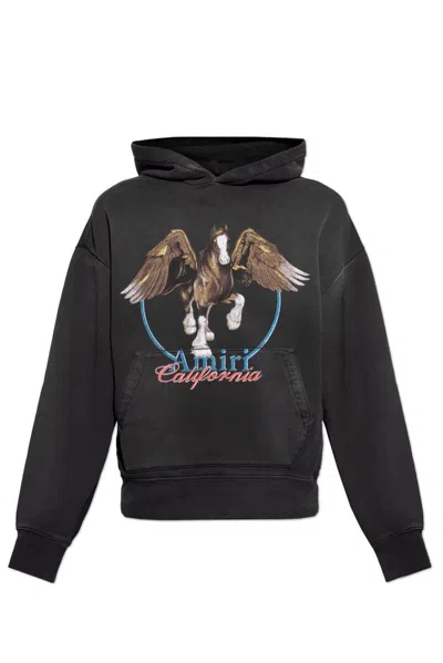 AMIRI AMIRI PEGASUS PRINTED JERSEY HOODIE