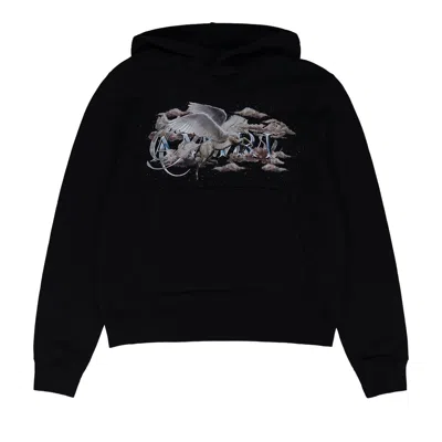 Pre-owned Amiri Pegasus Script Hoodie 'black' | Men's Size Xxxl