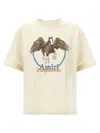 Amiri 'pegasus' Crew Neck Graphic Print T-shirt