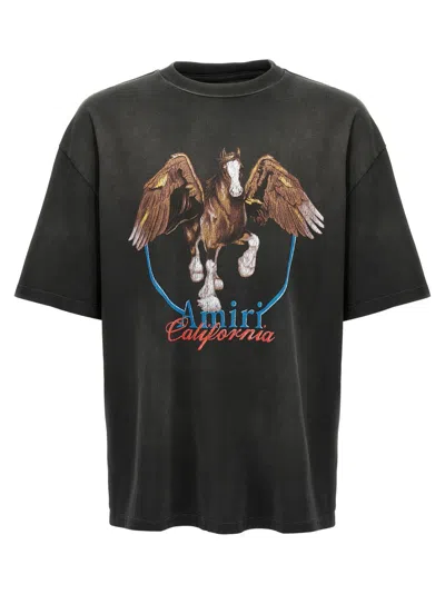 Amiri 'pegasus' T-shirt In Gray