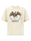 Amiri 'pegasus' Crew Neck Graphic Print T-shirt In Multi